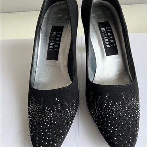 Stuart Weitzman Black Embellished Women's Shoes